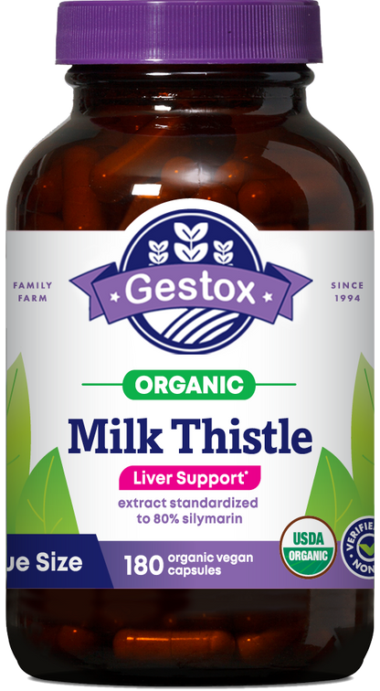 GESTOX Milk Thistle 180ct Capsules