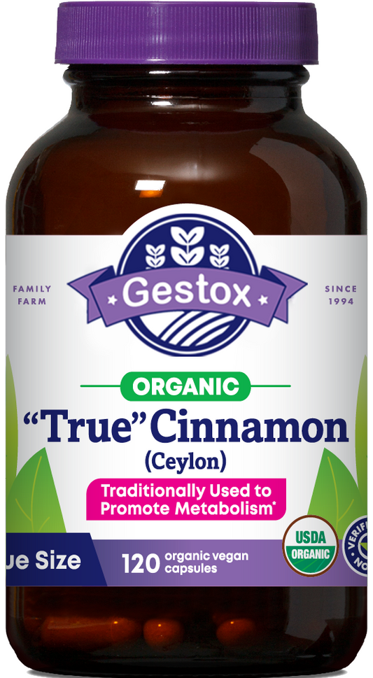 GESTOX Cinnamon "True" (Ceylon) 120ct Capsules
