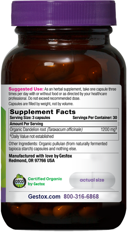 GESTOX Dandelion Root Capsules